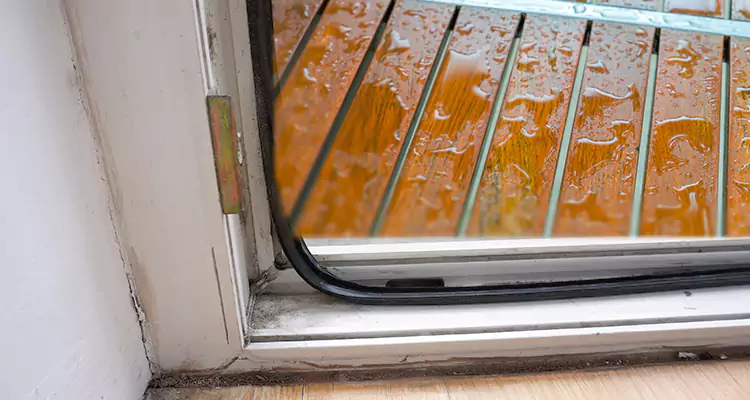 Water Leaking Wooden Patio Doors Repair in San Carlos Park, FL