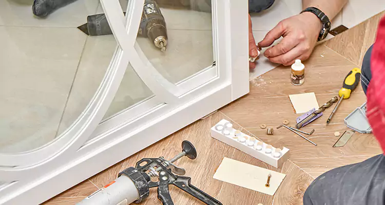 Interior Patio Door Casing Repair in San Carlos Park, FL
